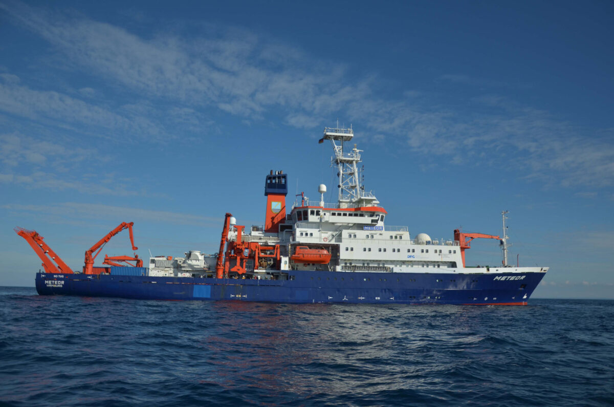 Το ωκεανογραφικό πλοίο METEOR. Φωτ.: Joerg Pross.
