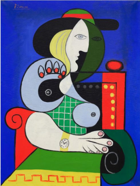 «Γυναίκα με ρολόι», έργο του Πάμπλο Πικάσο. Πηγή εικόνας: Sotheby's.
