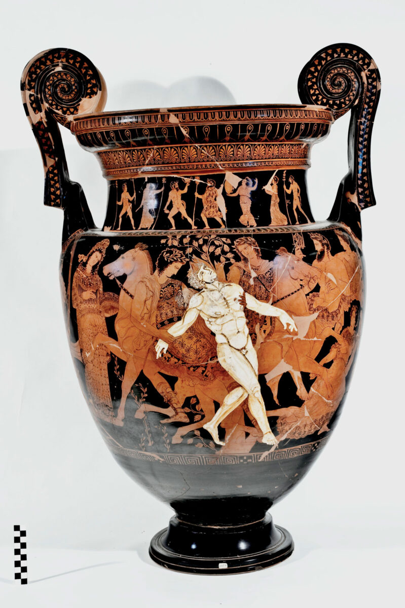 Κρατήρας του Τάλω. Προσωποποίηση της Κρήτης. 420–400 π.Χ., Museo Ruvo Jatta.