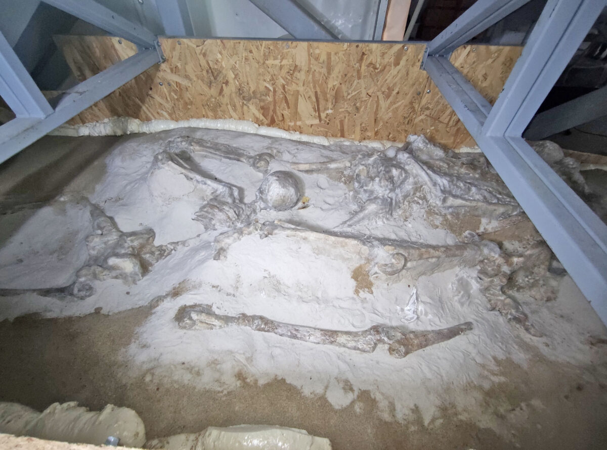 Δεσμώτες του Φαλήρου: κατάσταση διατήρησης της 2ης συστάδας. Οι επεμβάσεις συντήρησης συνεχίζονται. Πηγή εικόνας: ΥΠΠΟ.