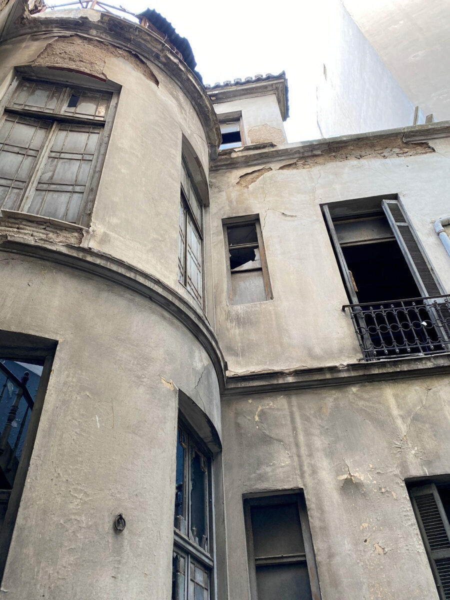 Άποψη της Οικίας Σούτσου μετά την πυρκαγιά. Πηγή εικόνας: ΥΠΠΟ.