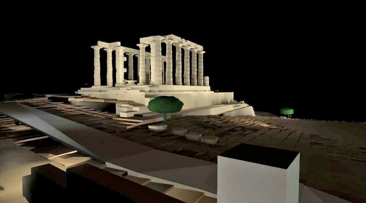 Φωτομετρική απεικόνιση από τα βορειοανατολικά. Πηγή εικόνας: ΥΠΠΟ.