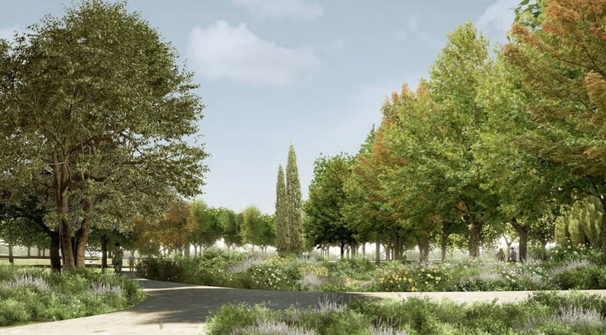 Τατόι, ροδώνες. Φωτορεαλιστική απεικόνιση. Πηγή εικόνας: ΥΠΠΟ.