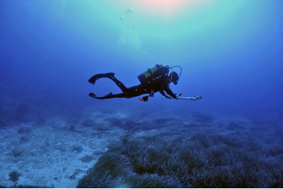 Υποβρύχια αρχαιολογική έρευνα στη θαλάσσια περιοχή της Κάσου. Πηγή εικόνας: ΥΠΠΟ.