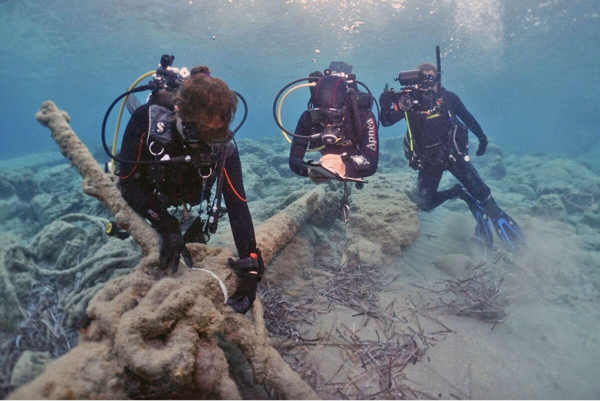 Υποβρύχια αρχαιολογική έρευνα στη θαλάσσια περιοχή της Κάσου. Πηγή εικόνας: ΥΠΠΟ.