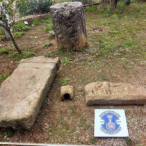 Αρχαιότητες βρέθηκαν έξω από ναό σε περιοχή της Κορίνθου