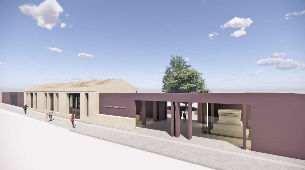 Κεραμεικός: κτηριακό συγκρότημα εξόδου. Πηγή εικόνας: ΥΠΠΟ.