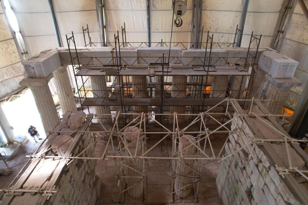 Οι πρόσφατες εργασίες στον ναό του Επικούριου Απόλλωνα