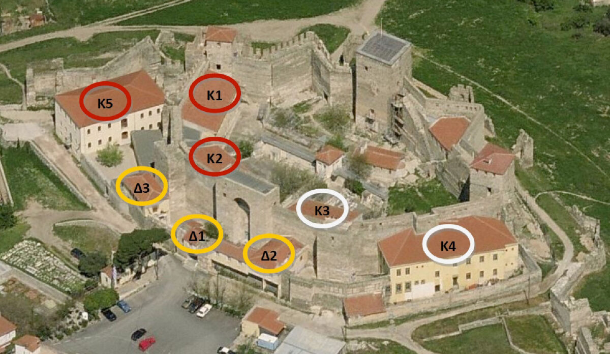 Τα διώροφα κτήρια που εντάσσονται στη μελέτη πυροπροστασίας στο φρουριακό συγκρότημα του Επταπυργίου. Πηγή εικόνας: ΥΠΠΟ.