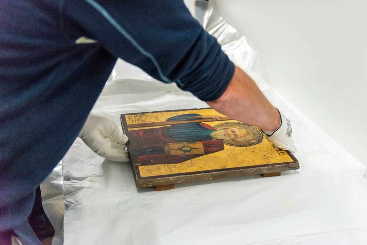 Από τις κυπριακές αρχαιότητες που επαναπατρίστηκαν από το Ηνωμένο Βασίλειο. Πηγή εικόνας: Τμήμα Αρχαιοτήτων Κύπρου.