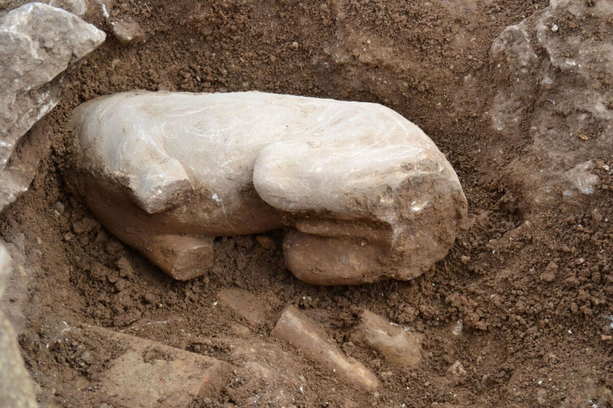 Ο μικρός μαρμάρινος λέων. Πηγή εικόνας: ΥΠΠΟ.