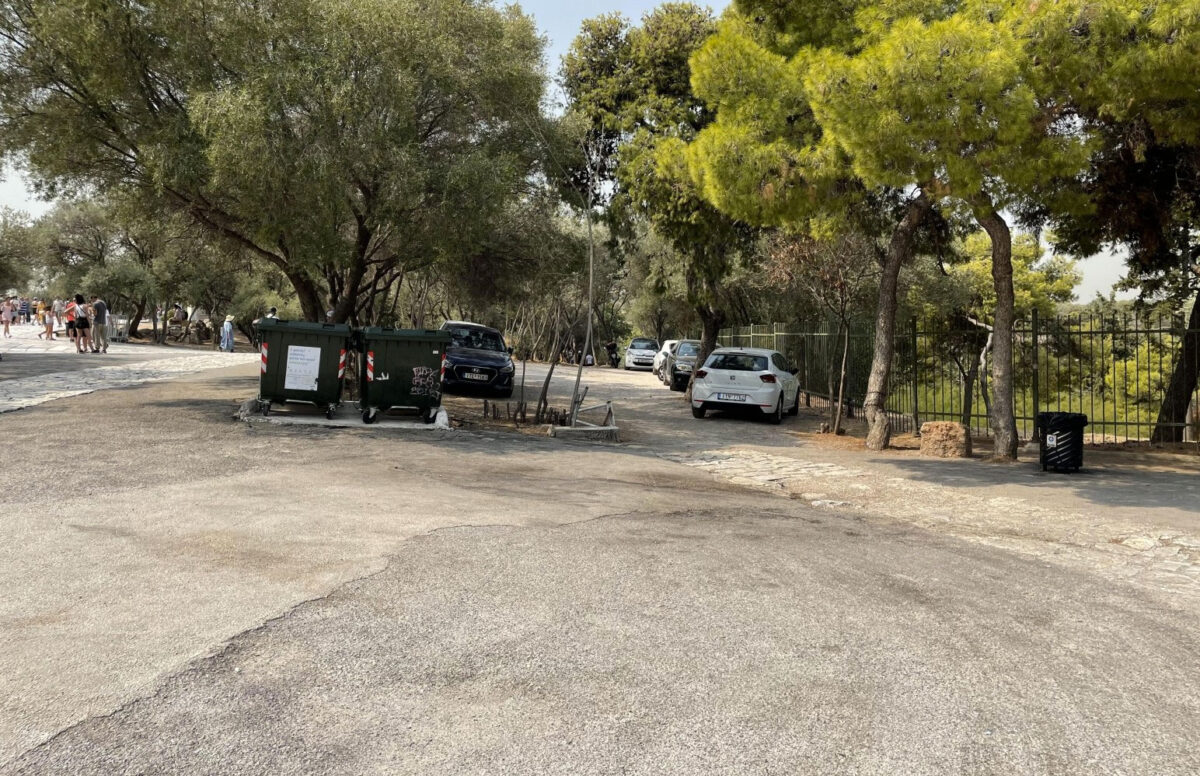 Ο χώρος κατασκευής του νέου πωλητηρίου όπως είναι σήμερα. Πηγή εικόνας: ΥΠΠΟ.