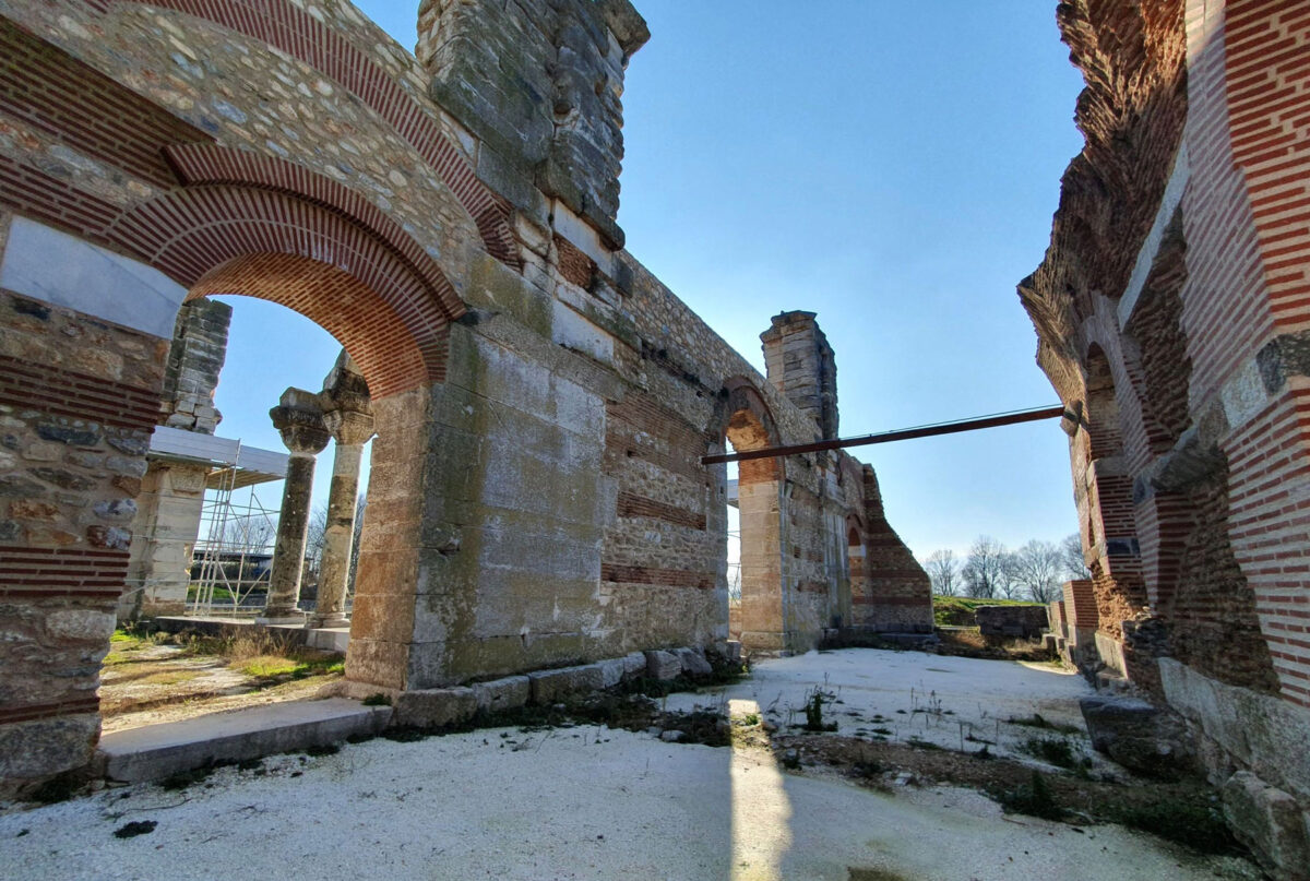 Άποψη της Βασιλικής Β' των Φιλίππων. Πηγή εικόνας: ΑΠΕ-ΜΠΕ.