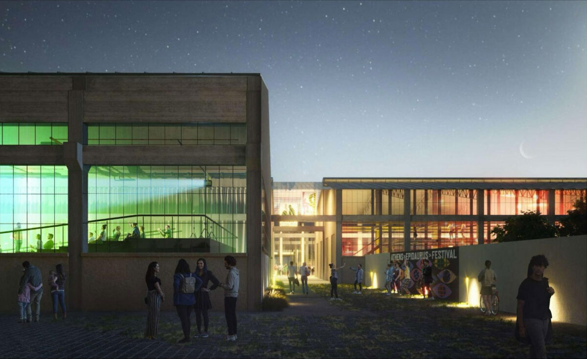 Συγκρότημα Πειραιώς 260. Φωτορεαλιστική απεικόνιση. Πηγή εικόνας: ΥΠΠΟ.