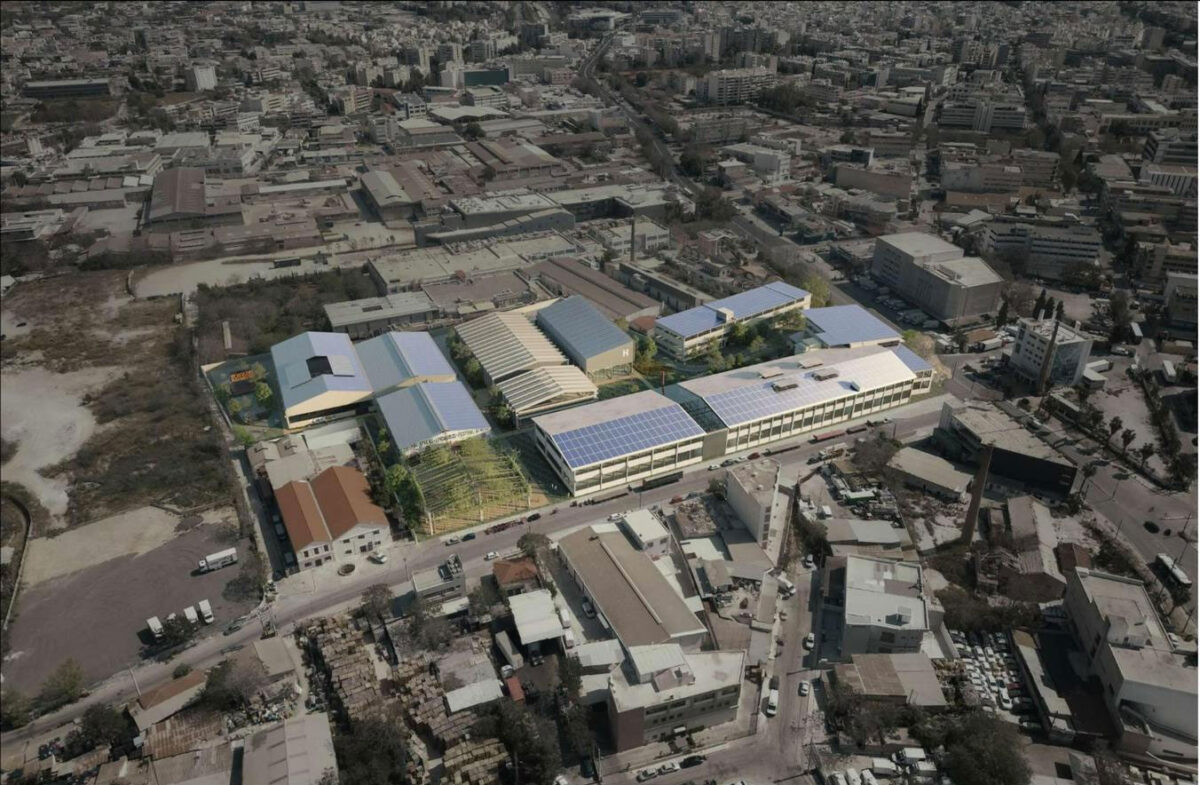 Συγκρότημα Πειραιώς 260. Φωτορεαλιστική απεικόνιση. Πηγή εικόνας: ΥΠΠΟ.