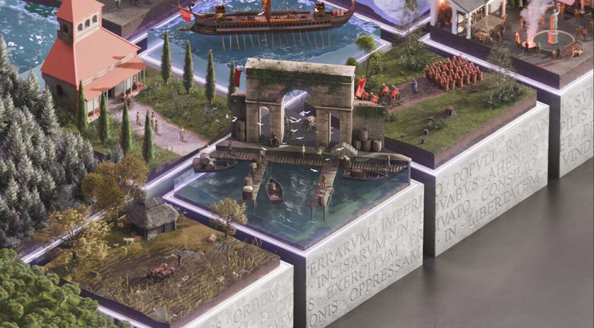 Ο «Αινείας» είναι το πρώτο σύστημα εννοιολογικής πλαισίωσης αρχαίων κειμένων, σχεδιασμένο για να βοηθά ιστορικούς στην καλύτερη ερμηνεία, απόδοση και αποκατάσταση κατεστραμμένων αρχαίων επιγραφών στη λατινική γλώσσα. Πηγή εικόνας: ΑΠΕ-ΜΠΕ / Google DeepMind / Γιάννης Ασσαέλ.