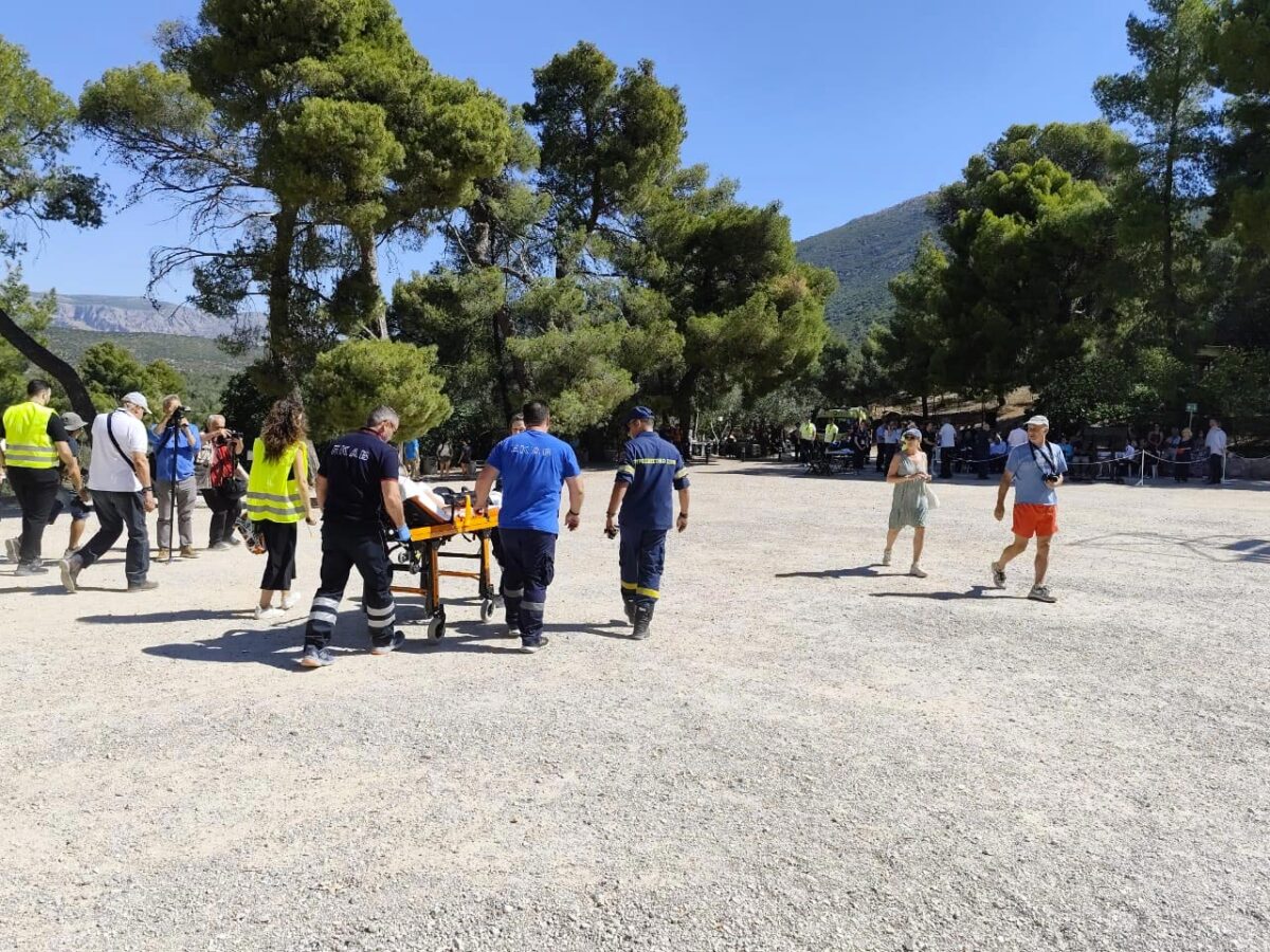 Άσκηση ετοιμότητας «Θυμέλη 2025» στην Επίδαυρο. Πηγή εικόνας: ΥΠΠΟ.