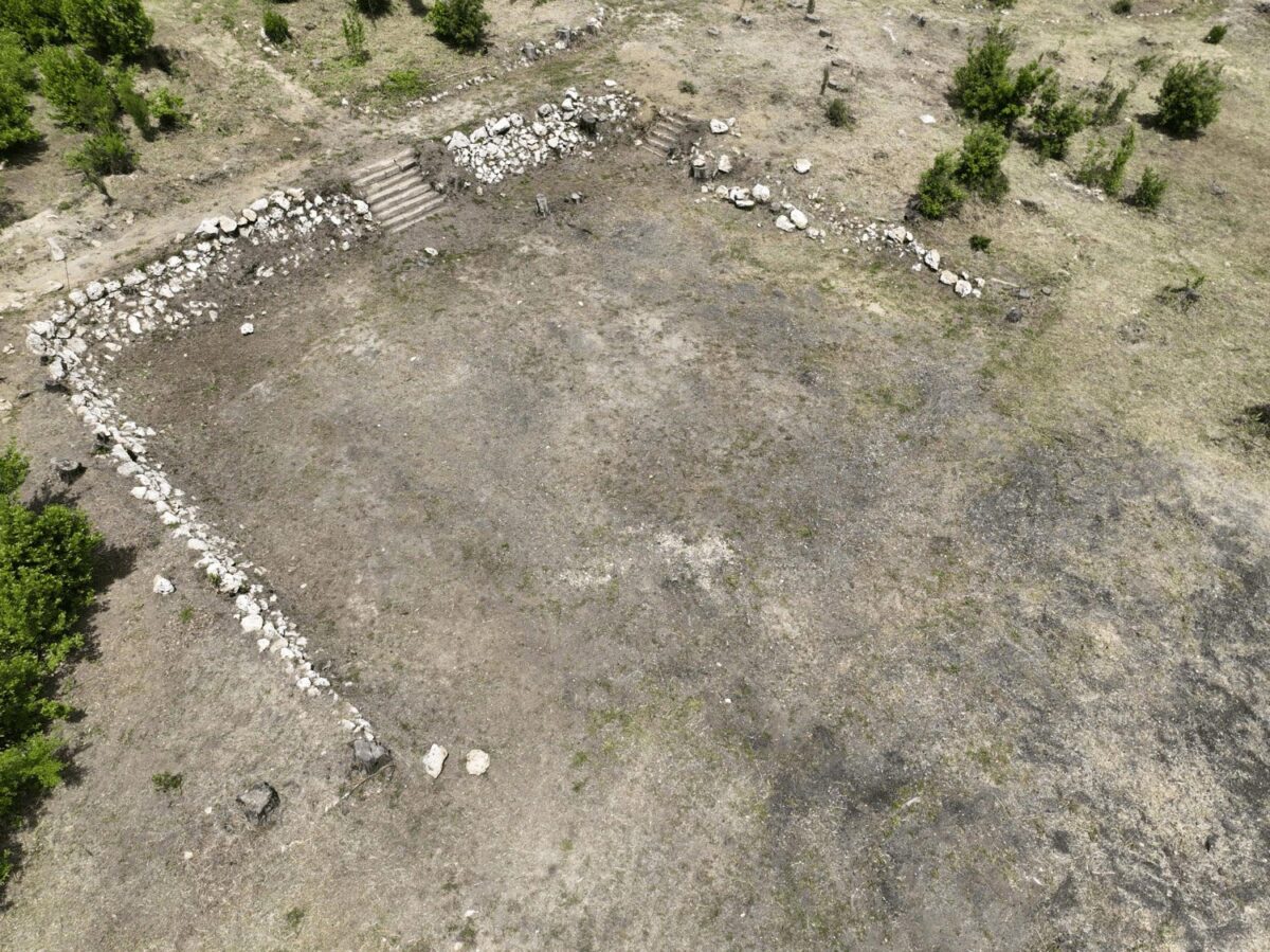 Το γήπεδο τένις όπως είναι σήμερα. Πηγή εικόνας: ΥΠΠΟ.