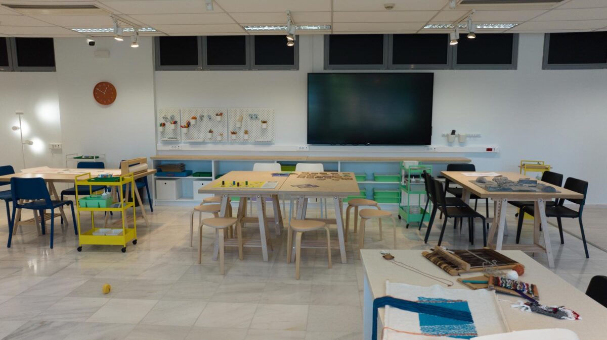 Η νέα Αίθουσα Εκπαιδευτικών Προγραμμάτων και Δημιουργικών Εργαστηρίων στο Αρχαιολογικό Μουσείο Θεσσαλονίκης.