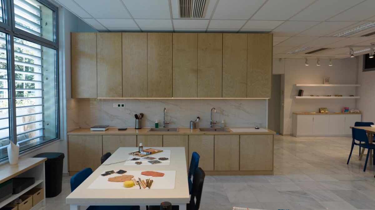 Η νέα Αίθουσα Εκπαιδευτικών Προγραμμάτων και Δημιουργικών Εργαστηρίων στο Αρχαιολογικό Μουσείο Θεσσαλονίκης.