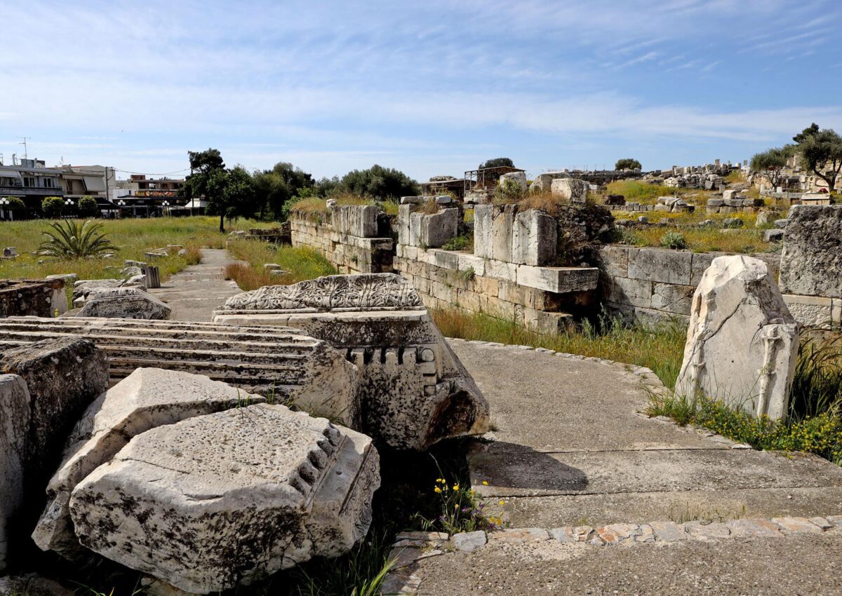Άποψη του αρχαιολογικού χώρου της Ελευσίνας. Πηγή εικόνας: ΥΠΠΟ.