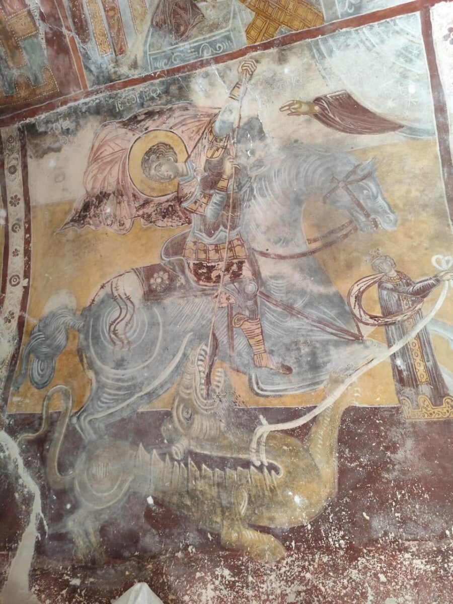 Τοιχογραφικός διάκοσμος της Μονής. Πηγή εικόνας: ΥΠΠΟ.