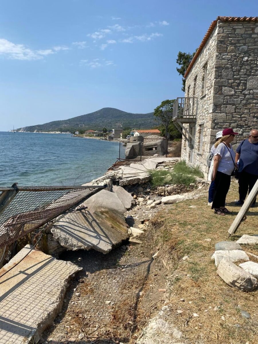 Η παράκτια περιοχή του αρχαιολογικού χώρου του Ηραίου. Πηγή εικόνας: ΥΠΠΟ.