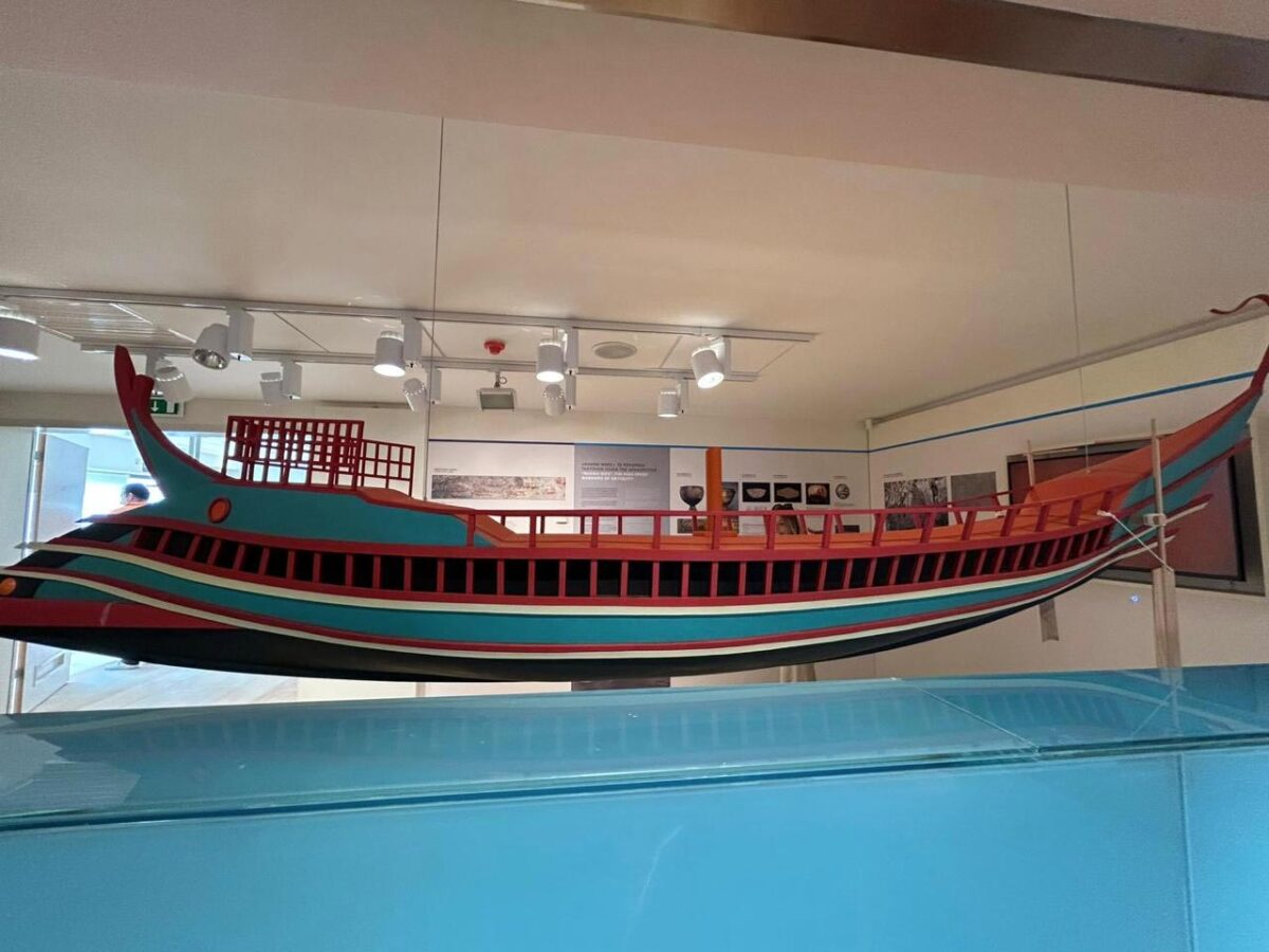 Στο Μουσείο Ναυπηγικών και Ναυτικών Τεχνών Αιγαίου, στο Ηραίο. Πηγή εικόνας: ΥΠΠΟ.