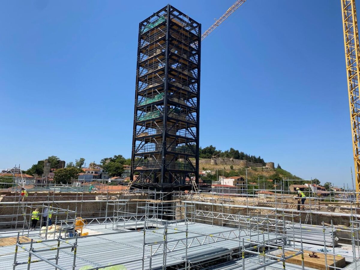 Άποψη του μιναρέ του Τεμένους Βαγιαζήτ. Πηγή εικόνας: ΥΠΠΟ.