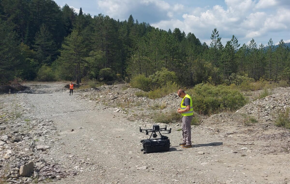 Εικ. 2. Έρευνα με LiDAR. Πηγή εικόνας: Αρχαιολογικό Πρόγραμμα Φιλιππαίων.