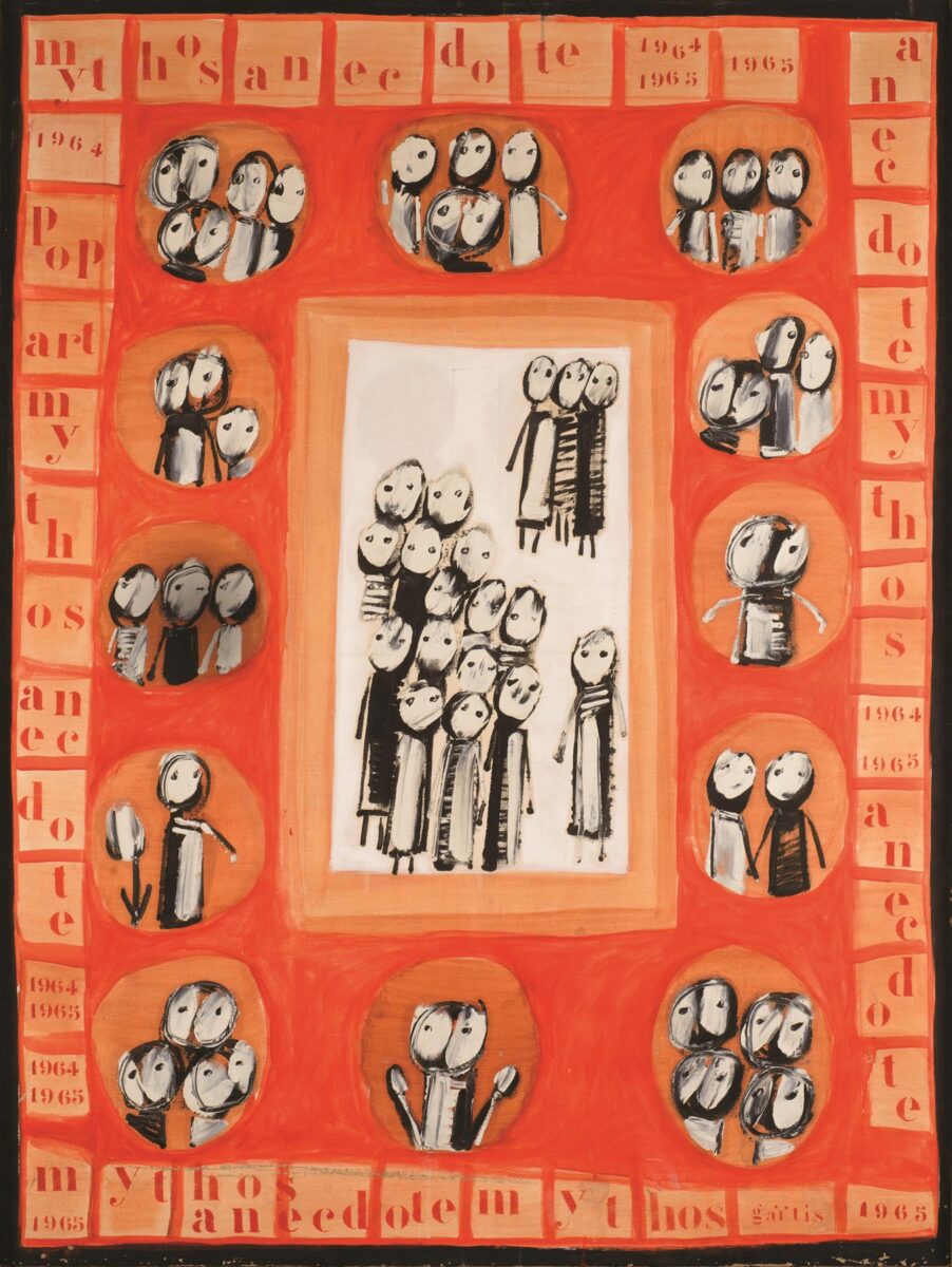 Γιάννης Γαΐτης, «Μύθος ανέκδοτο...», 1965. Συλλογή Άννυς Κωστοπούλου.