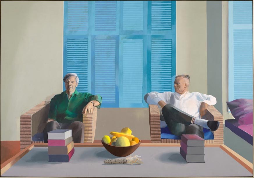 Σε δημοπρασία το πιο εμβληματικό διπλό πορτρέτο του Ντέιβιντ Χόκνεϊ