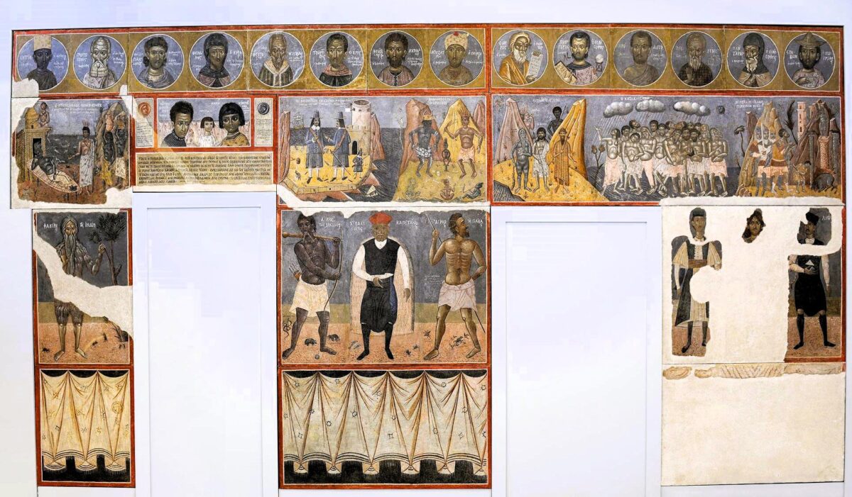 Η νωπογραφία στην οικία Κόντογλου. Πηγή εικόνας: ΑΠΕ-ΜΠΕ.