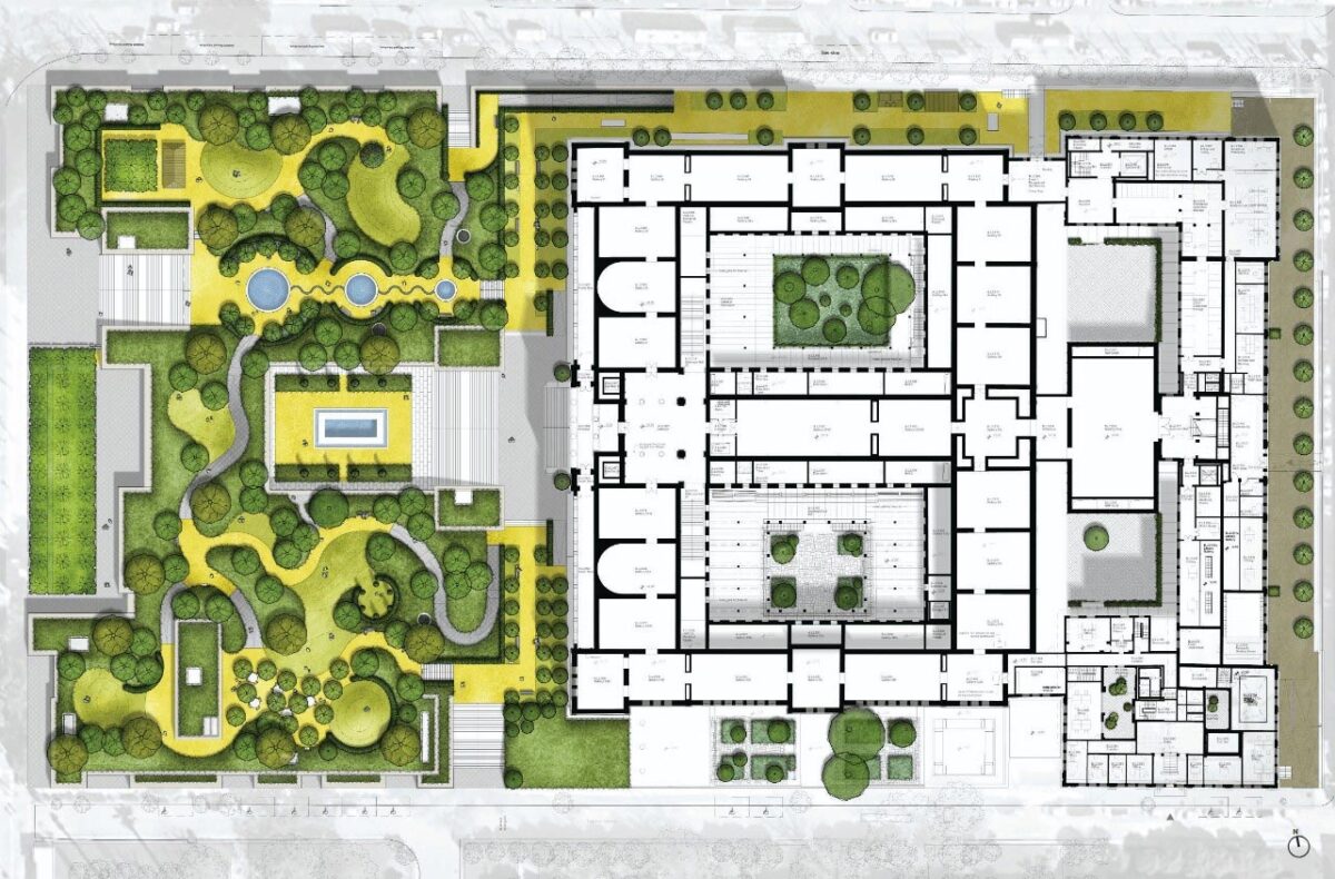 Σχέδιο διαμόρφωσης κήπων του νέου Μουσείου. Πηγή εικόνας: ΥΠΠΟ.