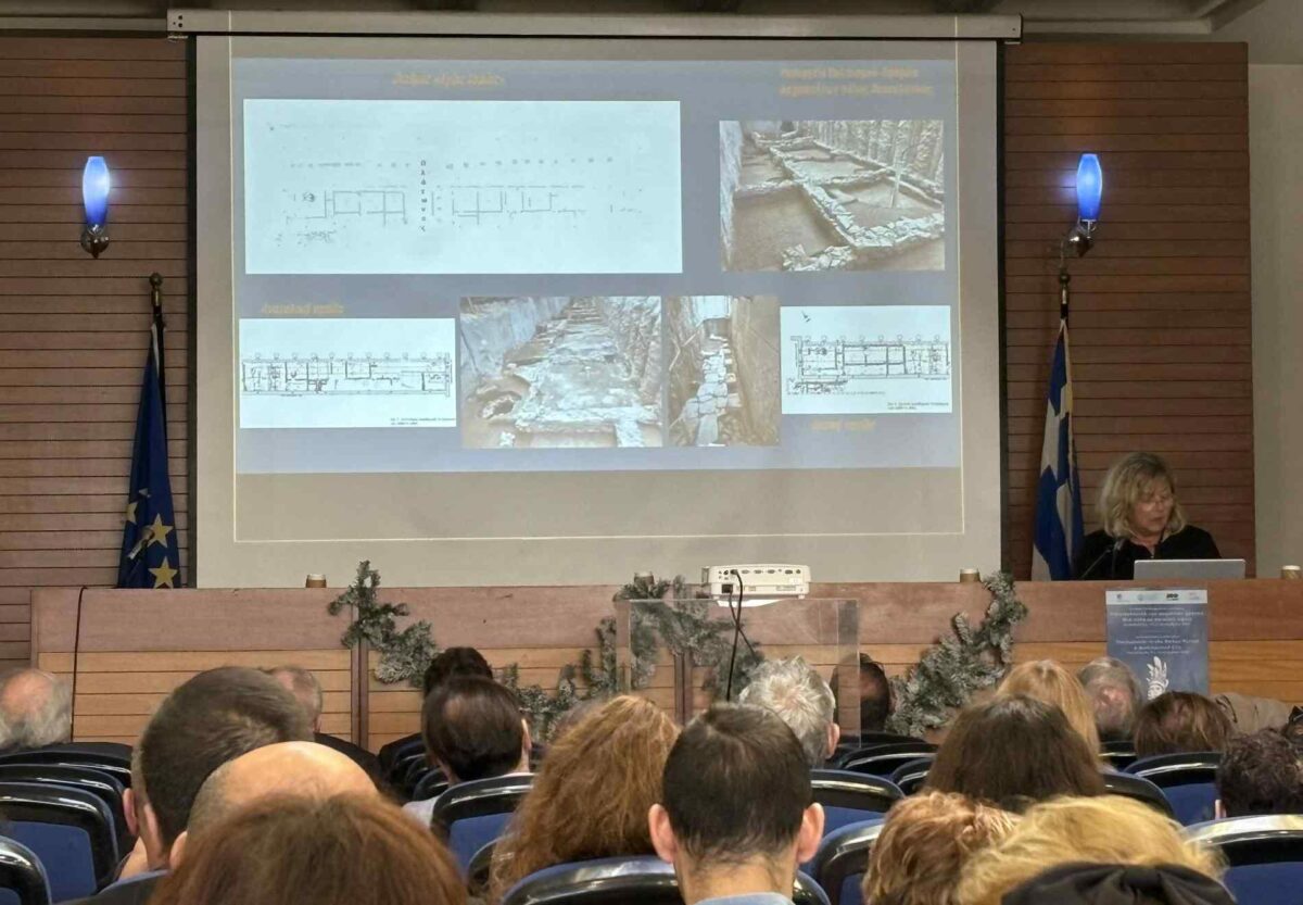 Στιγμιότυπο από το διεθνές επιστημονικό συνέδριο με θέμα «Η Θεσσαλονίκη των ρωμαϊκών χρόνων. Μια πόλη με ποικίλες όψεις». Πηγή εικόνας: ΑΠΕ-ΜΠΕ.