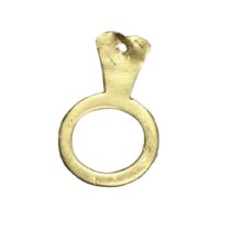 Χρυσό δακτυλιόσχημο κόσμημα που αποδίδει σχηματικά ανθρώπινο σώμα (Αρχείο Ανασκαφής Σπηλαίου Θεόπετρας).