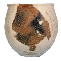 Ευρύστομο αγγείο της Αρχαιότερης Νεολιθικής περιόδου με εμπίεστη διακόσμηση (Αρχείο Ανασκαφής Σπηλαίου Θεόπετρας).