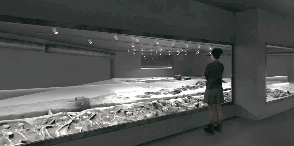 Φωτορεαλιστική απεικόνιση: Στάση - κατά χώραν θέαση (1η περιοχή). Πηγή εικόνας: ΥΠΠΟ.