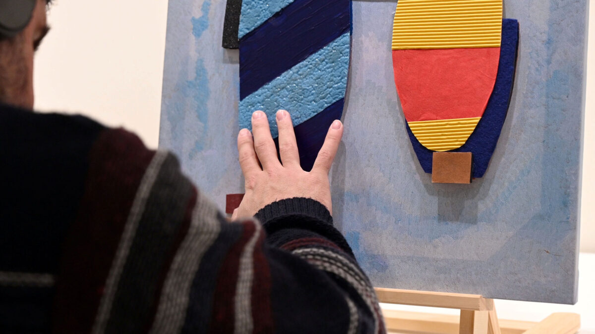 Από την έκθεση «Ένα ταξίδι στην απτική τέχνη». Φωτ.: Φάνης Λογοθέτης.