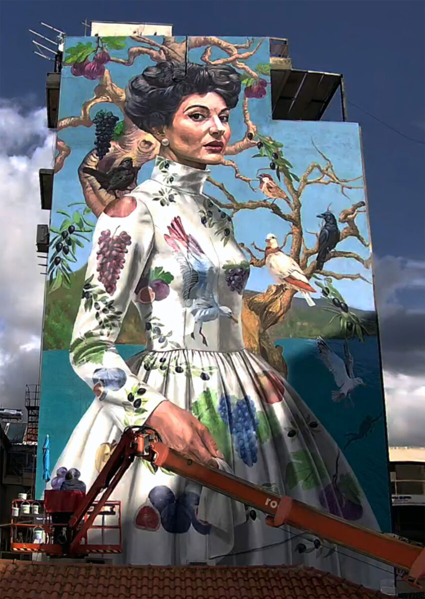 «Καλαμάτα», τοιχογραφία του Κλεομένη Κωστόπουλου (KLE). Πηγή εικόνας: Κ. Κωστόπουλος.