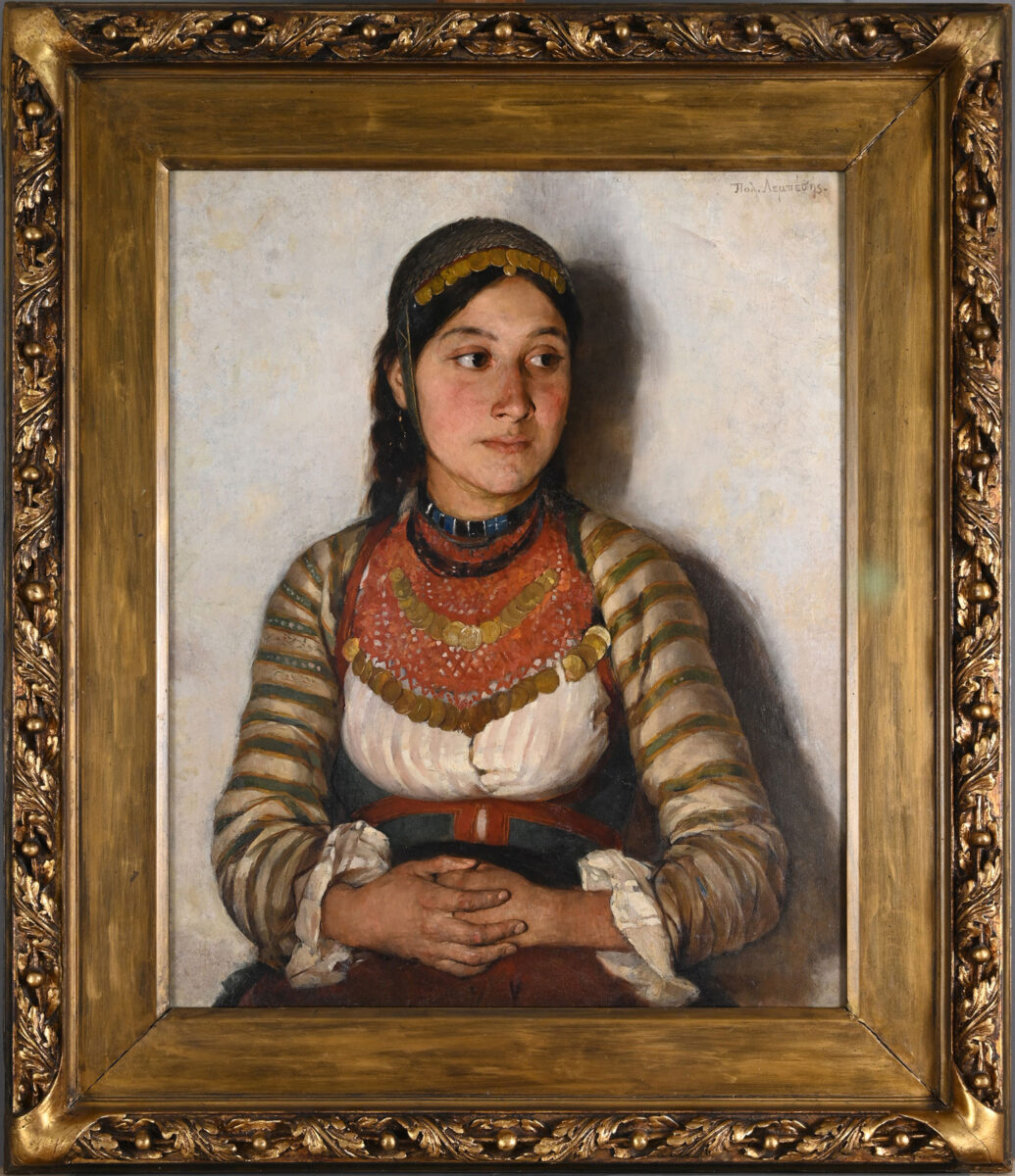 H «Κουλουριώτισσα» του Πολυχρόνη Λεμπέση, από τη συλλογή της Eurobank.