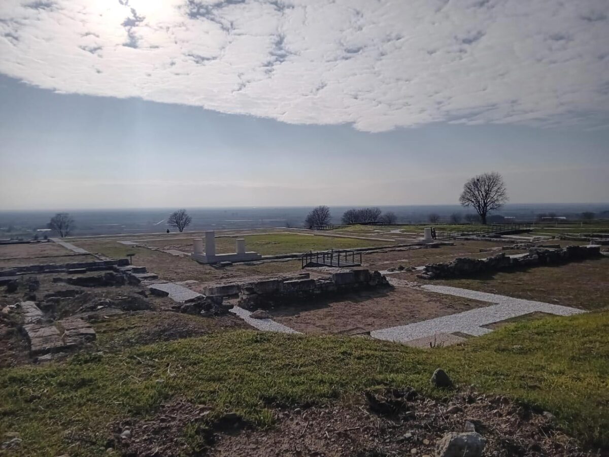 Άποψη του Ανακτόρου της Πέλλας. Πηγή εικόνας: ΥΠΠΟ.