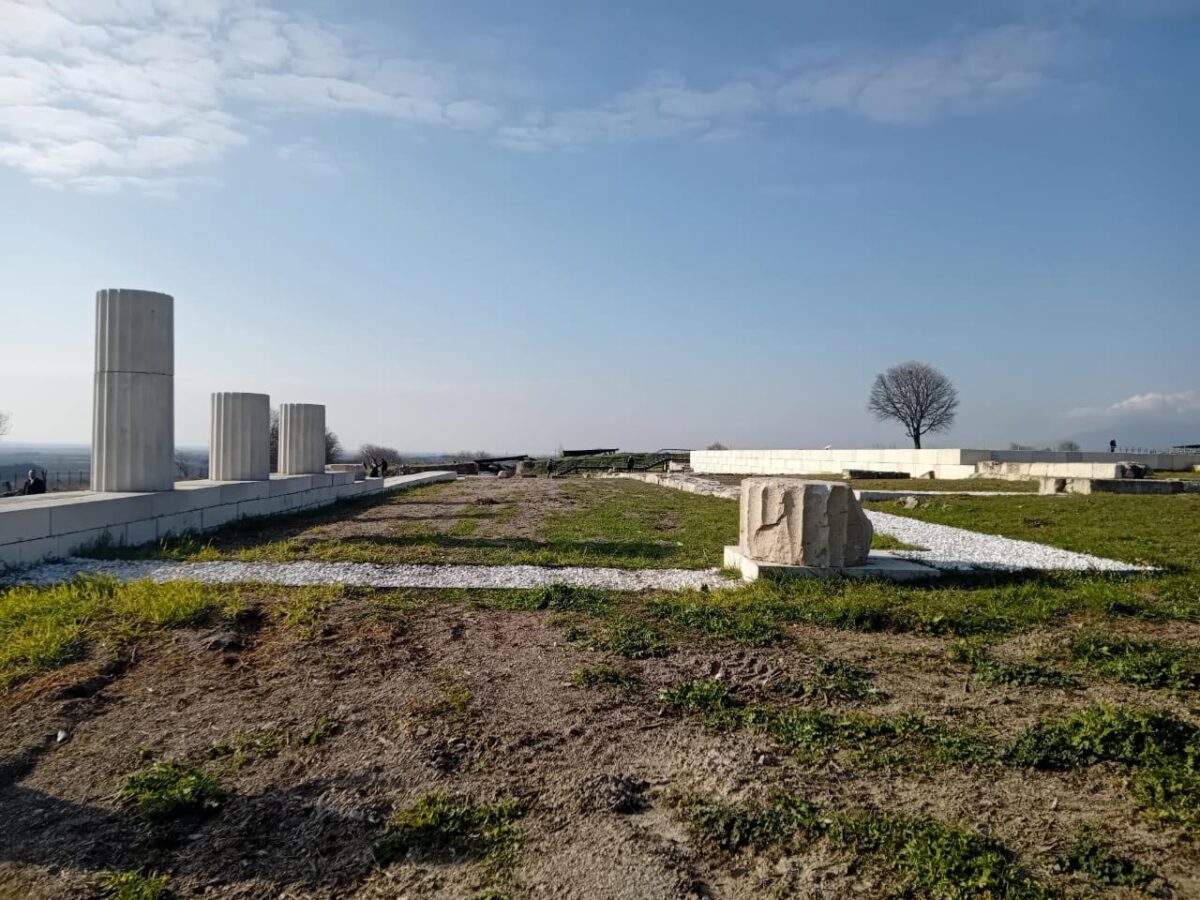 Άποψη του Ανακτόρου της Πέλλας. Πηγή εικόνας: ΥΠΠΟ.