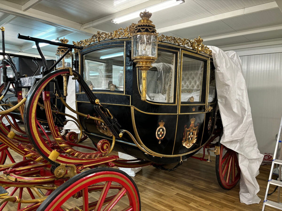 Η γαμήλια άμαξα μετά τη συντήρηση. Πηγή εικόνας: ΥΠΠΟ.