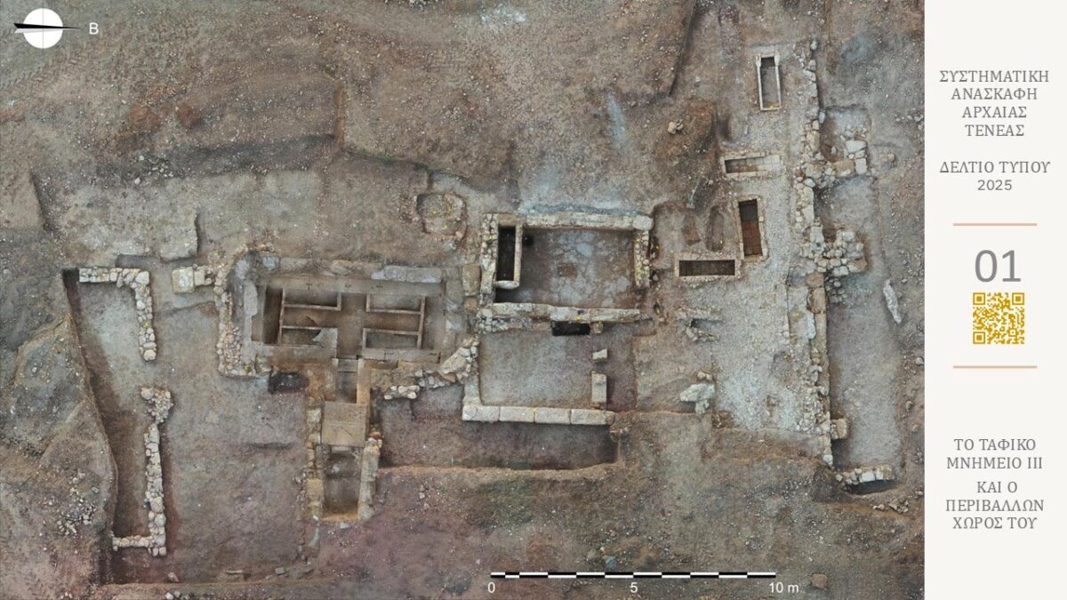 Εικ. 1: Το Ταφικό Μνημείο ΙΙΙ και ο περιβάλλων χώρος του. Πηγή εικόνας: ΥΠΠΟ.