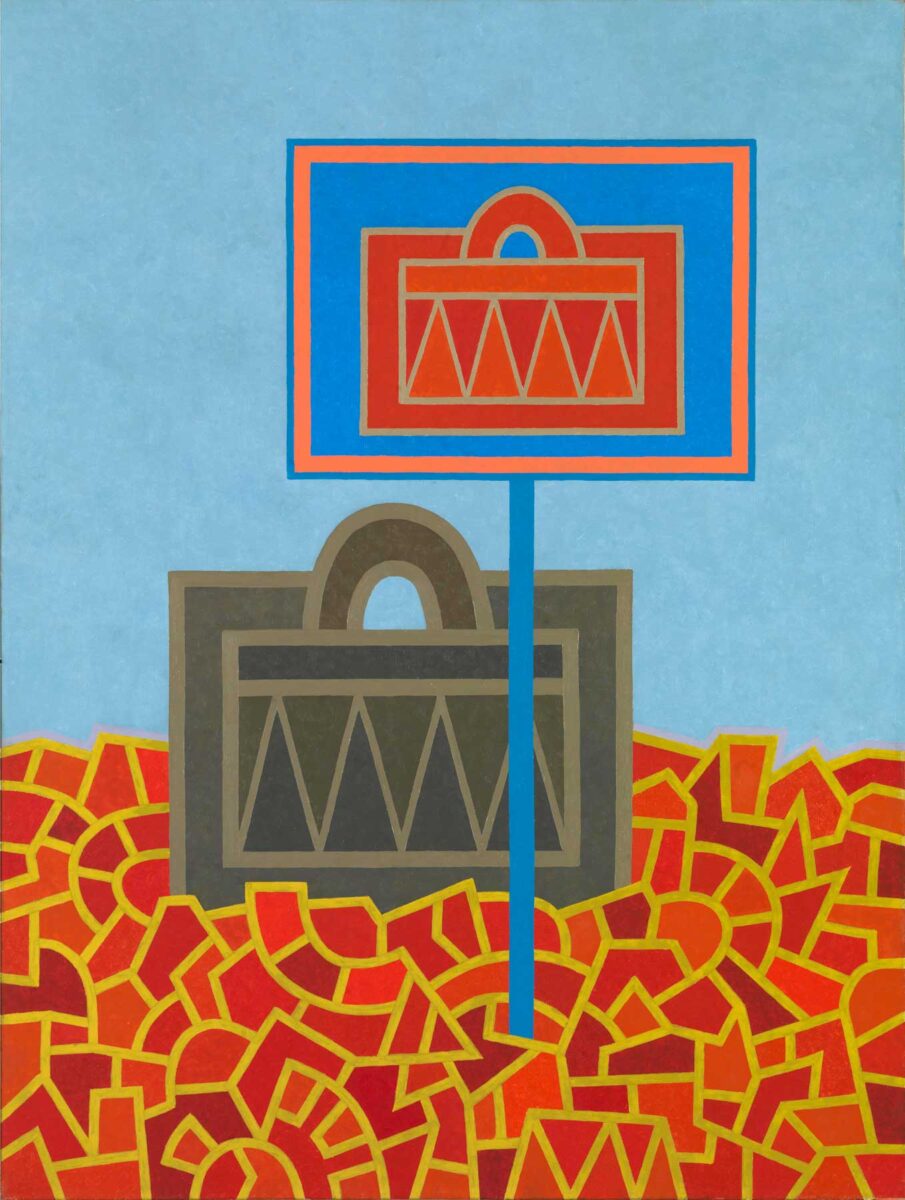 Αλέξης Ακριθάκης, «Signal No 3», 1970, 146x110 εκ., λάδι σε καμβά. © The Estate of Alexis Akrithakis.