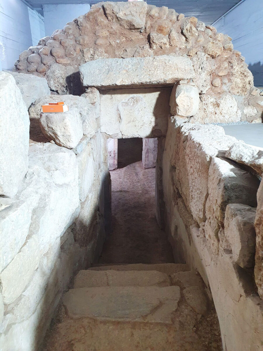 Ο ελληνιστικός τάφος της οδού Τροίας στη Δράμα. Πηγή εικόνας: ΑΠΕ-ΜΠΕ.