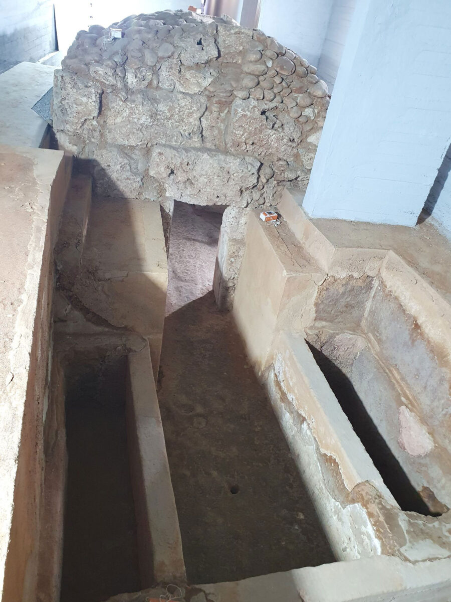 Ο ελληνιστικός τάφος της οδού Τροίας στη Δράμα. Πηγή εικόνας: ΑΠΕ-ΜΠΕ.