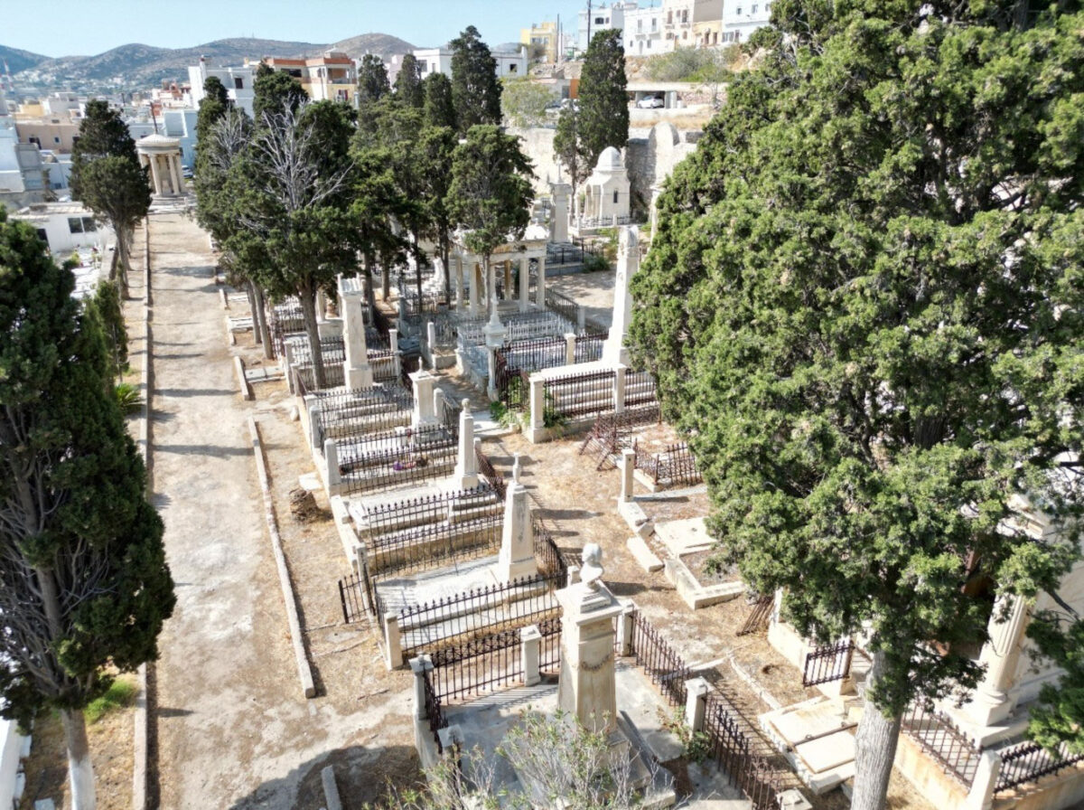 Κοιμητήριο Αγίου Γεωργίου. Γενική άποψη. Πηγή εικόνας: ΥΠΠΟ. 