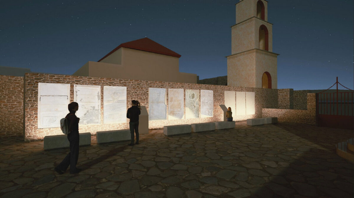 Φωτορεαλιστική απεικόνιση με φωτισμό ανάδειξης. Πηγή εικόνας: ΥΠΠΟ.